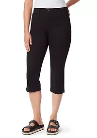 Petite Amanda Capri Pants with Slit
