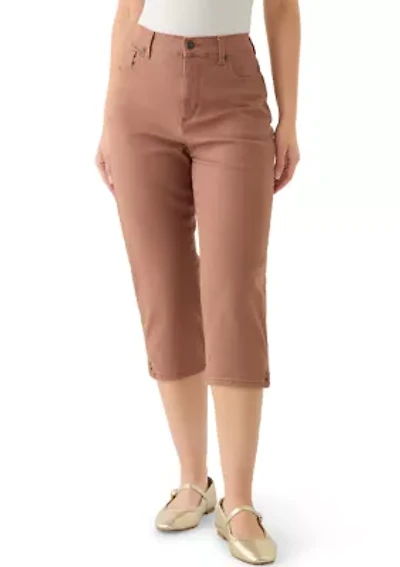 Petite Amanda Capri Pants with Slit