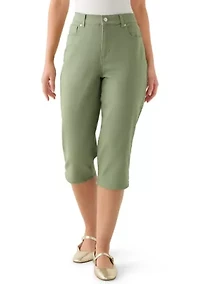 Petite Amanda Capri Pants with Slit