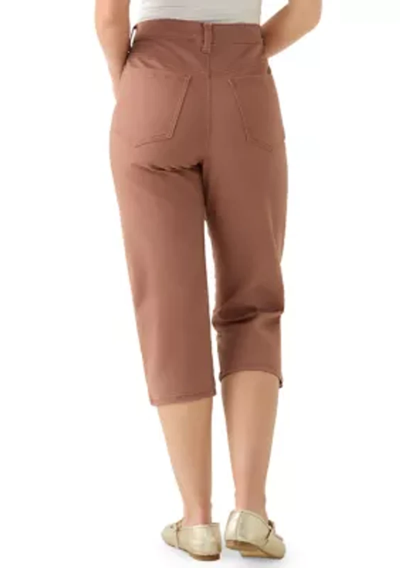 Petite Amanda Capri Pants with Slit