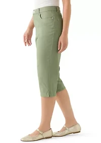 Petite Amanda Capri Pants with Slit