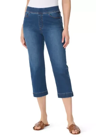 Petite Amanda Capri Pants with Slits