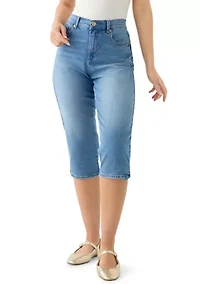 Petite Amanda Capri Pants with Slits