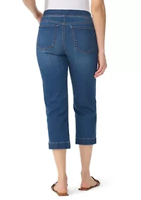 Petite Amanda Capri Pants with Slits