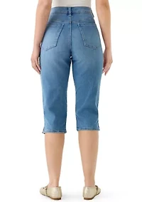 Petite Amanda Capri Pants with Slits