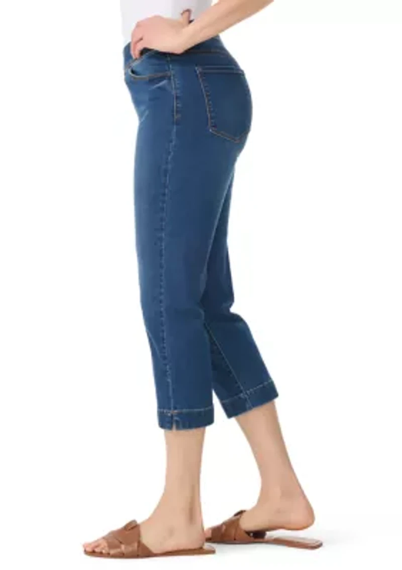 Petite Amanda Capri Pants with Slits