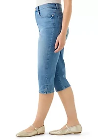 Petite Amanda Capri Pants with Slits