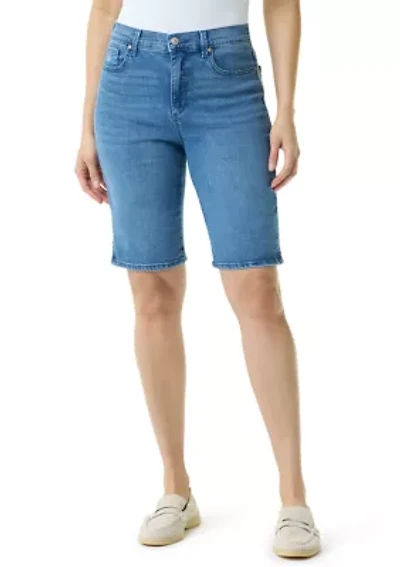 Petite Amanda Bermuda Shorts with Side Slit