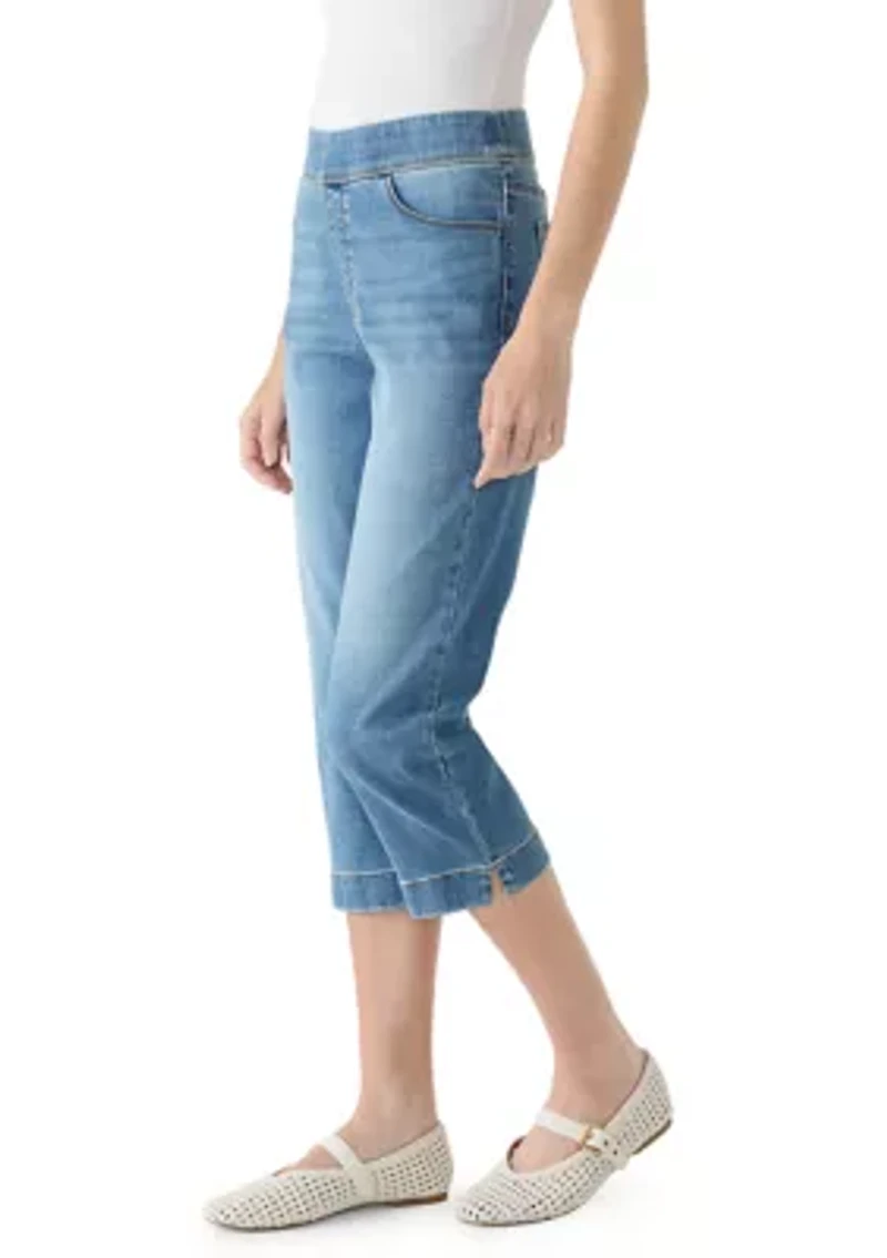 Petite Amanda Pull On Capri Pants