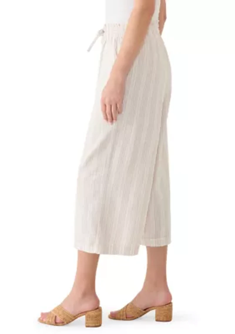 Women's Rainy Cropped Linen Pants
