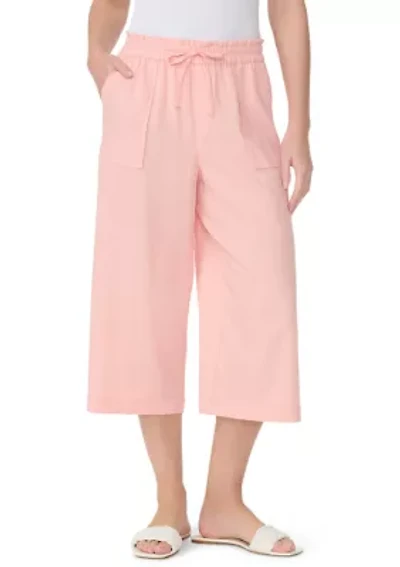 Women's Rainy Cropped Linen Pants