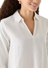 Petite Fallon Linen Top