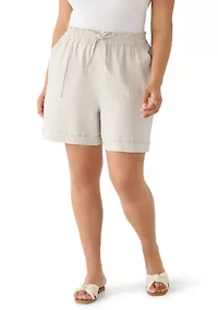 Plus Jax Linen Shorts