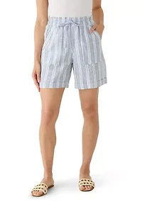Petite Linen Shorts