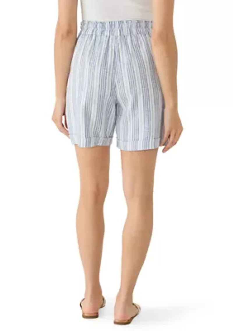 Petite Linen Shorts