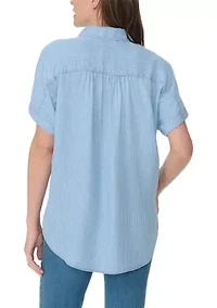 Petite Daisy Woven Top