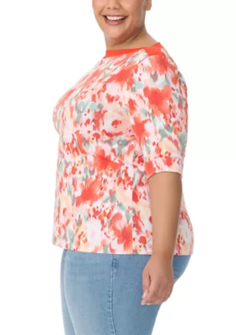 Plus Adalee Boatneck Knit Top