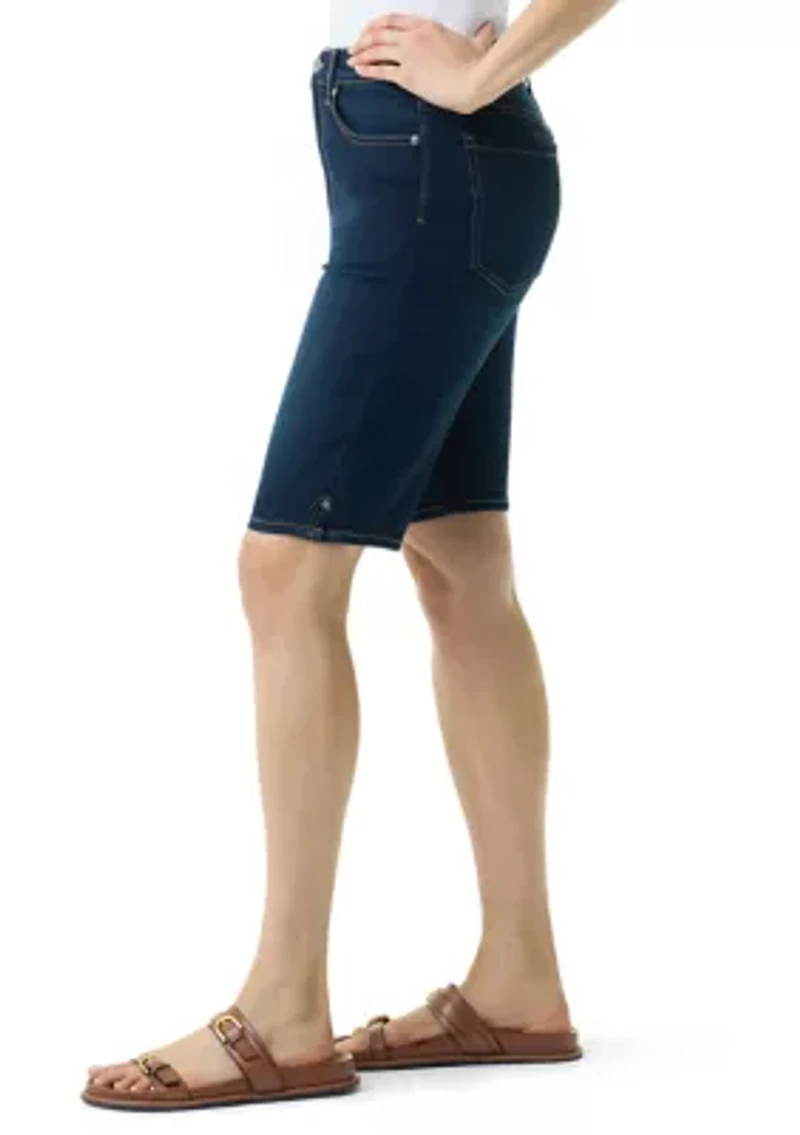 Petite Amanda Bermuda Shorts with Slits