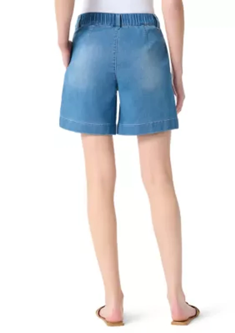 Women's Knit Seamed Shorts