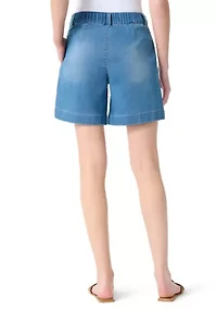 Women's Knit Seamed Shorts