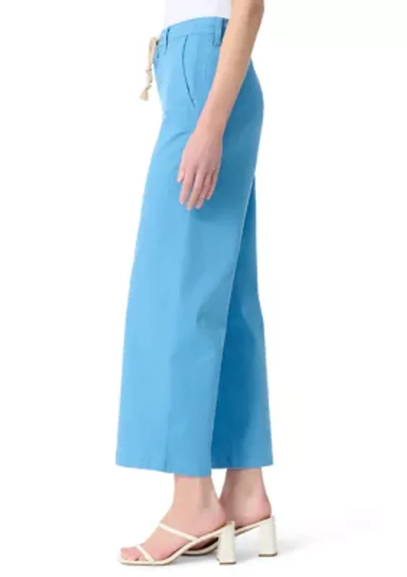 Women's Drawstring Twill Pants