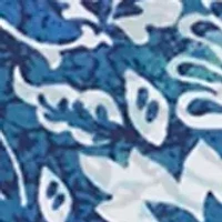 Plus Printed Boat Neck Knit Top