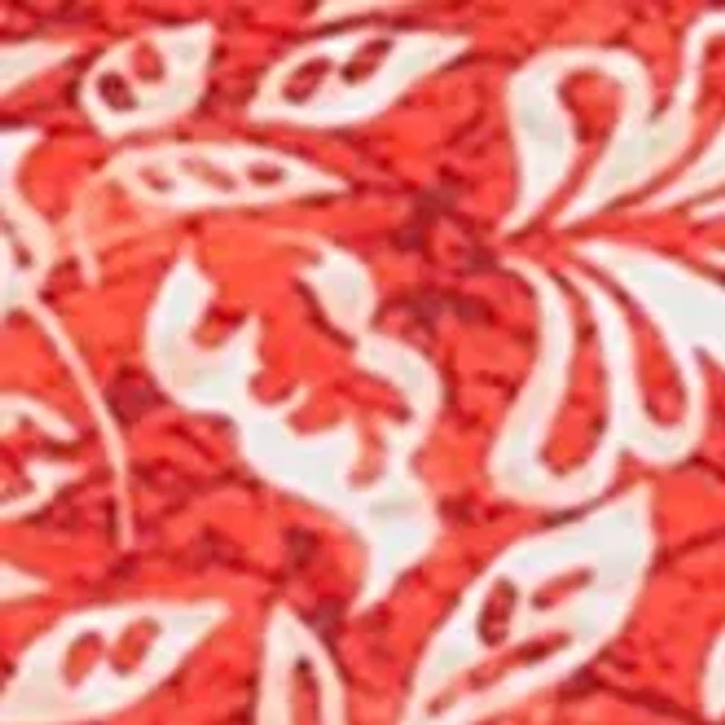 Plus Printed Boat Neck Knit Top