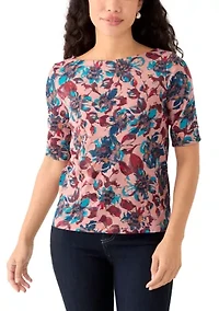 Petite Printed Top