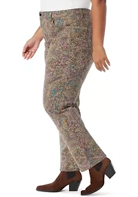 Plus Amanda Classic Print Jeans