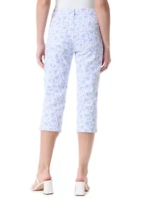 Petite Printed Amanda Capri Pants