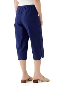 Women's Drawstring Cotton Capri Pants