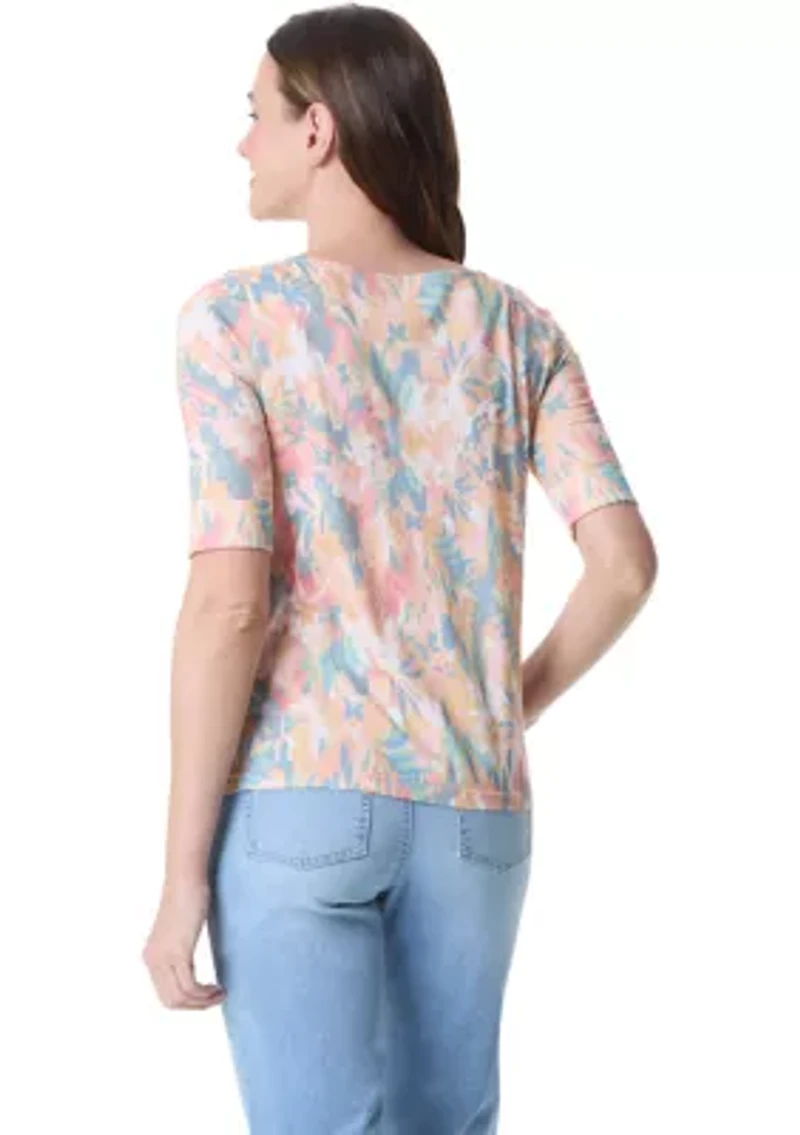 Petite Elbow  Sleeve Alanis Top