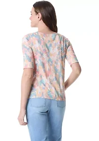 Petite Elbow  Sleeve Alanis Top