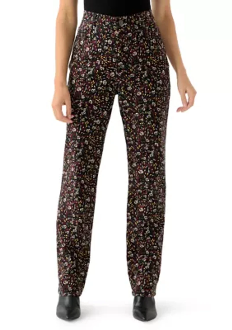 Petite Amanda Classic Printed Pants