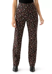 Petite Amanda Classic Printed Pants