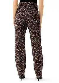 Petite Amanda Classic Printed Pants