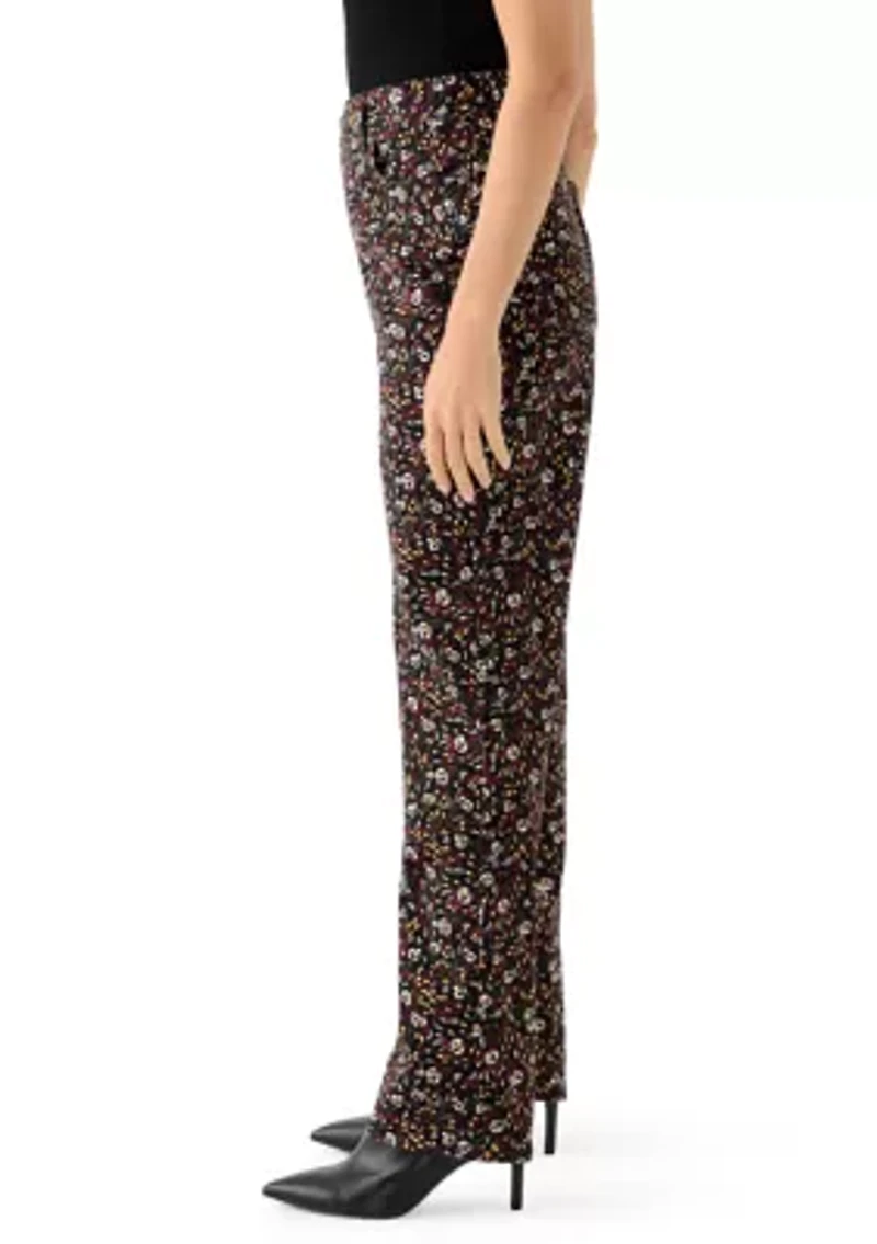 Petite Amanda Classic Printed Pants