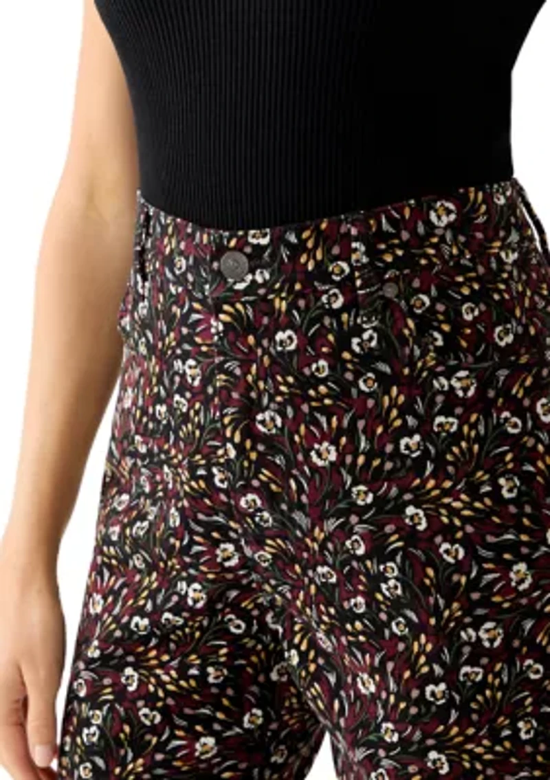 Petite Amanda Classic Printed Pants