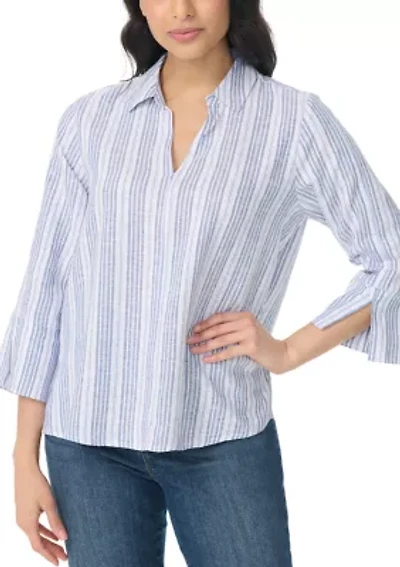 Petite Fallon Linen Top