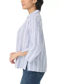 Petite Fallon Linen Top