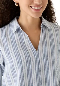 Petite Fallon Linen Top