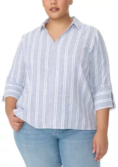 Plus Fallon Woven Top