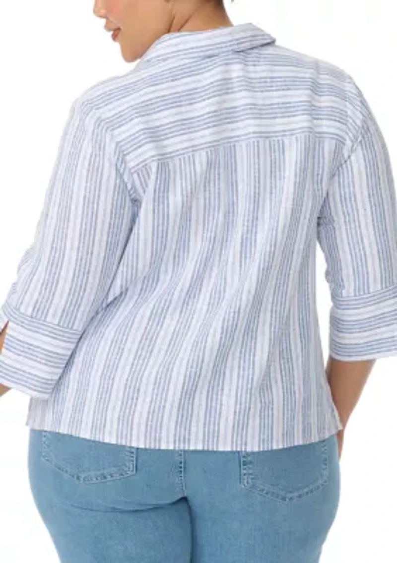 Plus Fallon Woven Top