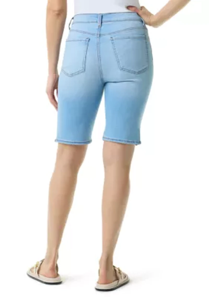 Petite Amanda Bermuda Shorts with Slits