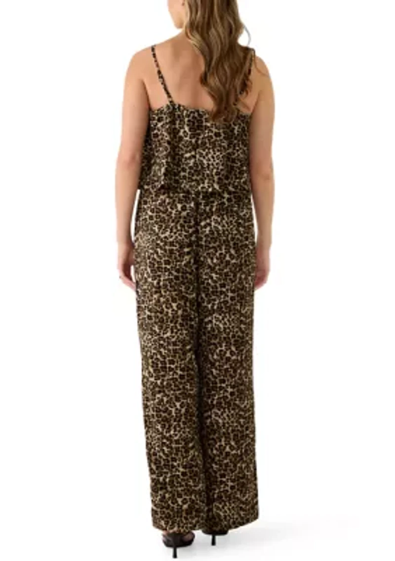 Women's Pullover Leopard Jumpsuit