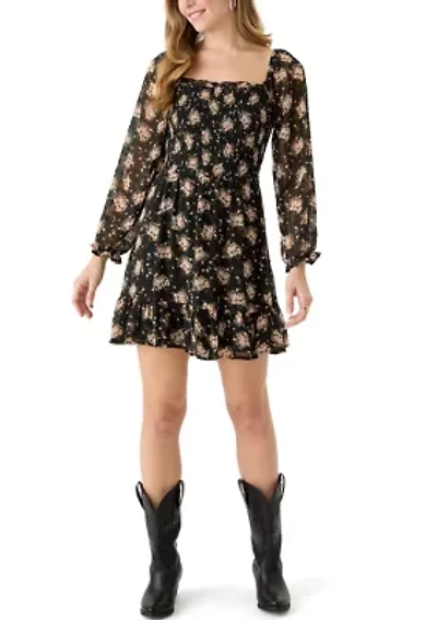 Women's Floral Printed Mini Dress
