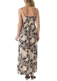 Women's Square Neck Cami Maxi Dress