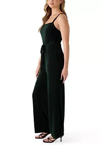 Women's Glitter Square Neck Jumpsuit