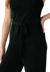 Women's Glitter Square Neck Jumpsuit