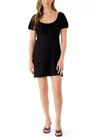 Women's Short Sleeve Emma Bow Back Mini Dress